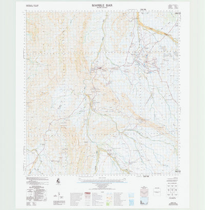 Geoscience Australia Marble Bar (2855) digital map