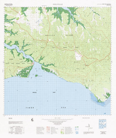 Geoscience Australia Melville (5074) digital map