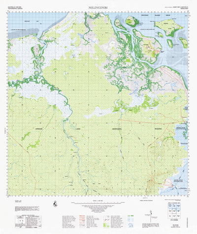 Geoscience Australia Milingimbi (5873) digital map