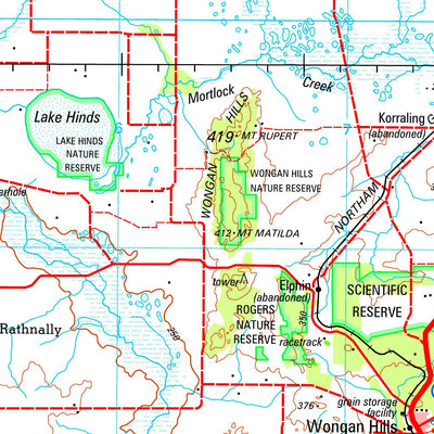 Geoscience Australia Moora SH50 - 10 digital map