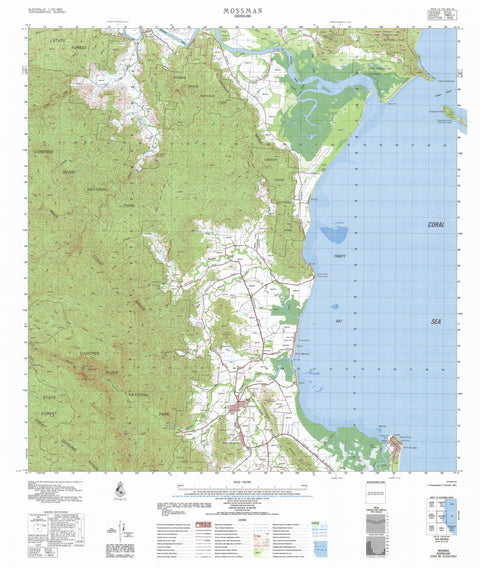 Geoscience Australia Mossman (7965-2) digital map