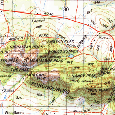 Geoscience Australia Mount Barker (2428) digital map