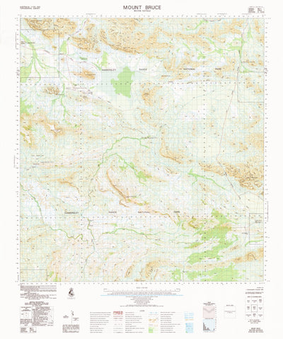 Geoscience Australia Mount Bruce (2552) digital map