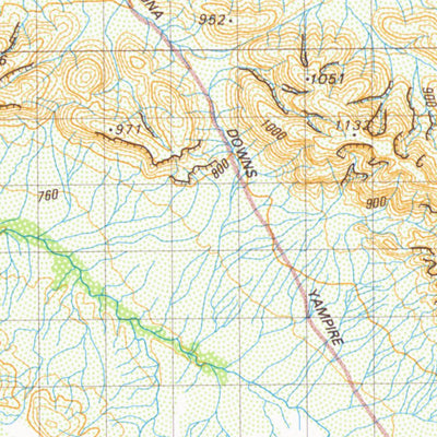 Geoscience Australia Mount Bruce (2552) digital map