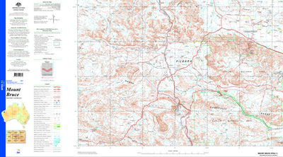 Geoscience Australia Mount Bruce SF50 - 11 digital map