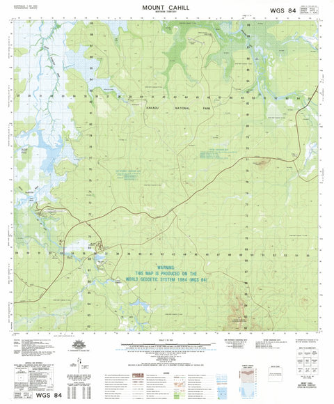 Geoscience Australia Mount Cahill (5472-3) digital map