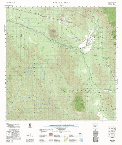 Geoscience Australia Mount Carbine (7964-4) digital map