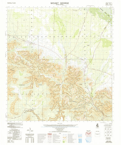 Geoscience Australia Mount George (2653-3) digital map