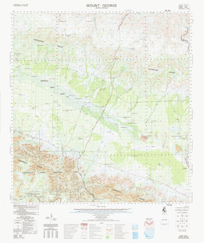 Geoscience Australia Mount George (2653) digital map