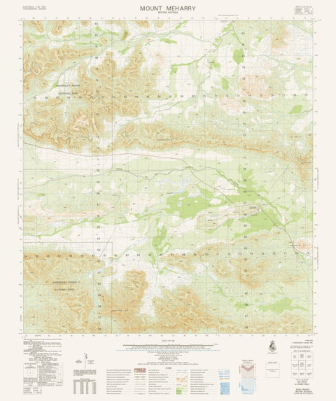 Geoscience Australia Mount Meharry (2652-3) digital map