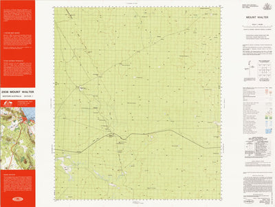 Geoscience Australia Mount Walter (2936) digital map