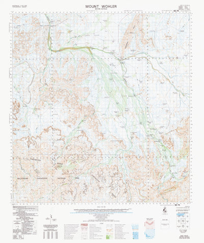 Geoscience Australia Mount Wohler (2455) digital map