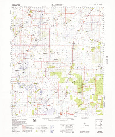 Geoscience Australia Narembeen (2533) digital map