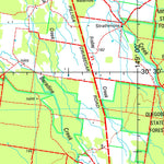 Geoscience Australia Narrabri SH55 - 12 digital map