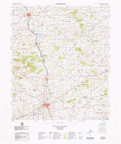 Geoscience Australia Narrogin (2332) digital map