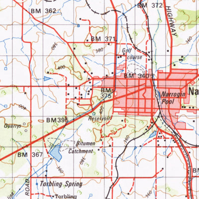 Geoscience Australia Narrogin (2332) digital map