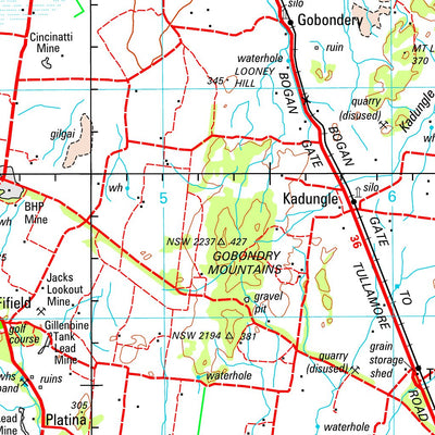 Geoscience Australia Narrowmine SI55 - 03 digital map