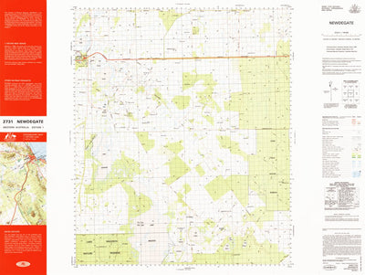 Geoscience Australia Newdegate (2731) digital map