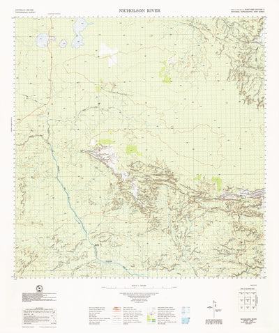 Geoscience Australia Nicholson River (6362) digital map