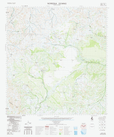 Geoscience Australia Noreena Downs (2953) digital map