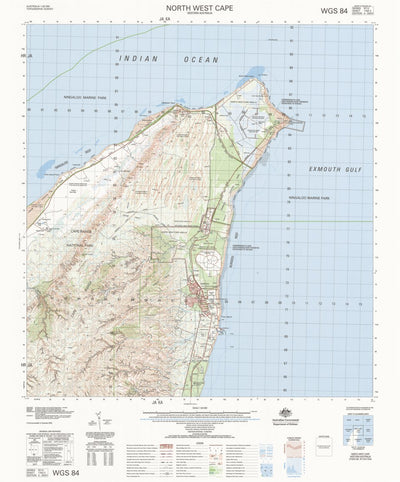 Geoscience Australia North West Cape (1754-3) digital map