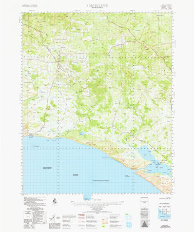 Geoscience Australia Northcliffe (2128) digital map