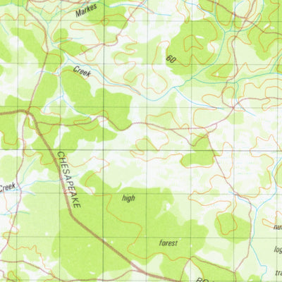 Geoscience Australia Northcliffe (2128) digital map