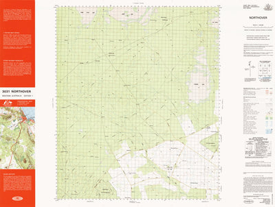 Geoscience Australia Northover (3031) digital map