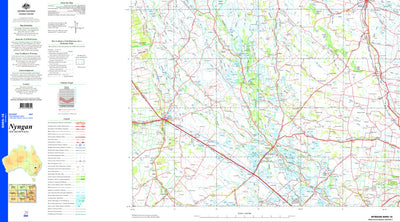 Geoscience Australia Nyngan SH55 - 15 digital map