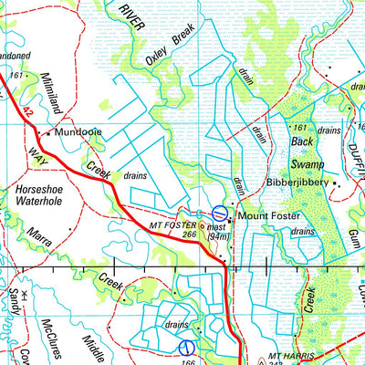 Geoscience Australia Nyngan SH55 - 15 digital map