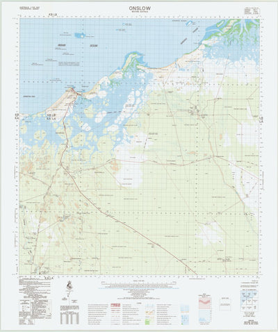 Geoscience Australia Onslow (1954) digital map