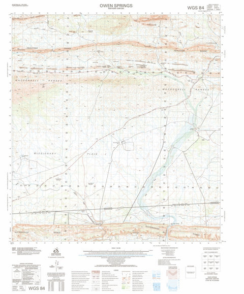 Geoscience Australia Owen Springs (5550-2) digital map
