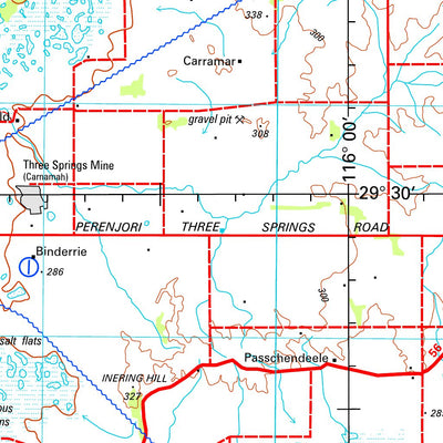 Geoscience Australia Perenjori SH50 - 06 digital map