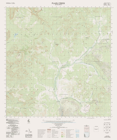 Geoscience Australia Plain Creek (3964-1) digital map