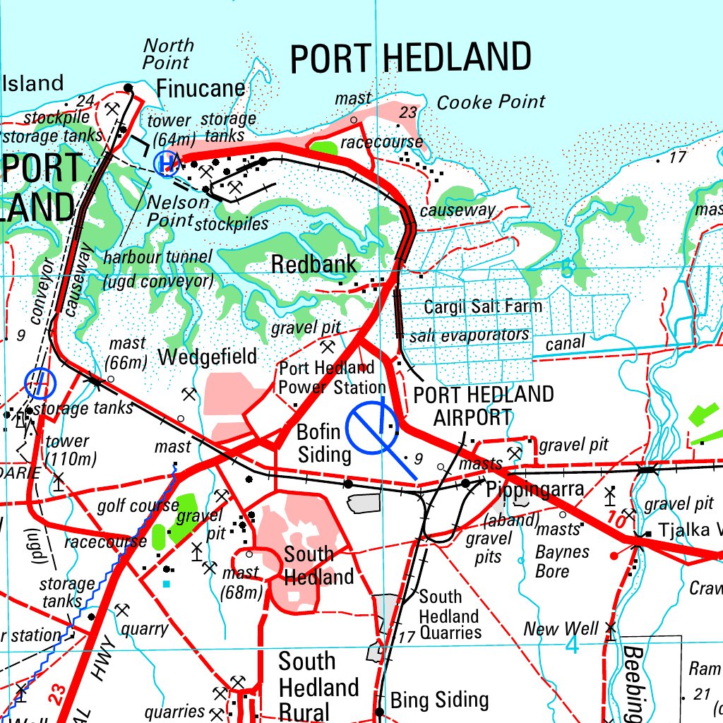 Fmg Operations Map Port Hedland Special SF50 - 04 Map by Geoscience Australia | Avenza Maps