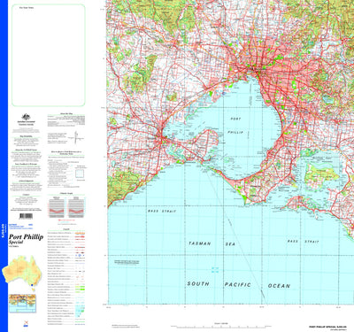 Geoscience Australia Port Phillip Special - SJ55-09 digital map