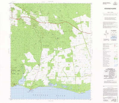 Geoscience Australia Ravensthorpe (2930) digital map