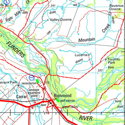 Geoscience Australia Richmond SF54 - 04 digital map