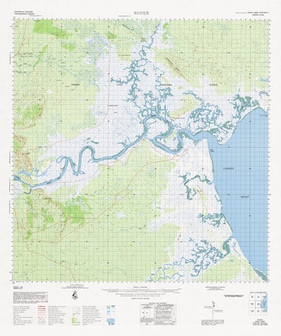 Geoscience Australia Roper (5968) digital map