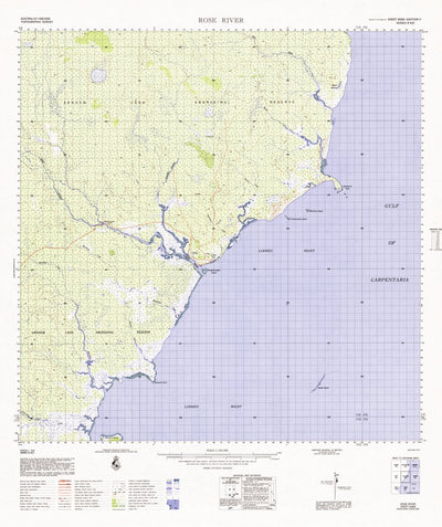 Geoscience Australia Rose River (6069) digital map