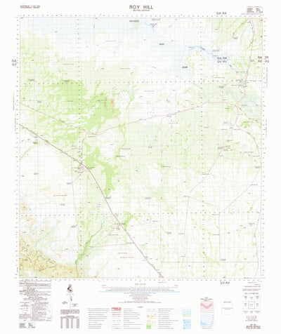 Geoscience Australia Roy Hill (2852) digital map