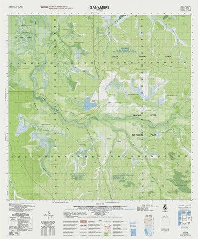 Geoscience Australia Sanamere (7375-1) digital map