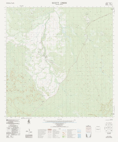 Geoscience Australia Scott Creek (5268-2) digital map