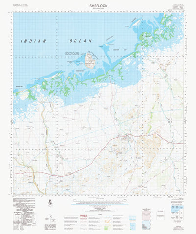 Geoscience Australia Sherlock (2456) digital map