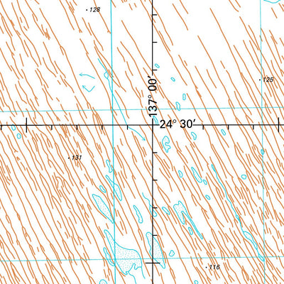 Geoscience Australia Simpson Desert North SG53 - 04 digital map