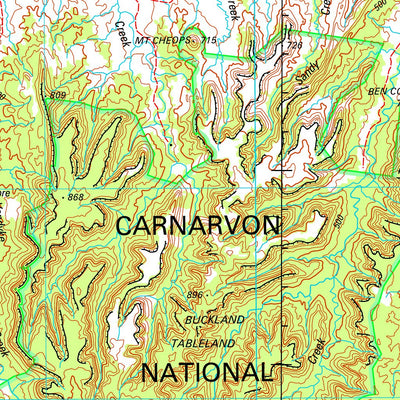 Geoscience Australia Springsure SG55 - 03 digital map