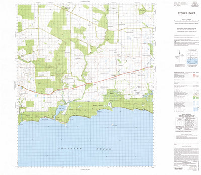 Geoscience Australia Stokes Inlet (3130) digital map