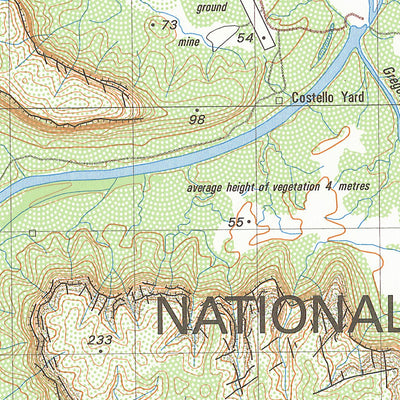 Geoscience Australia Sullivan Creek (5166-4) digital map