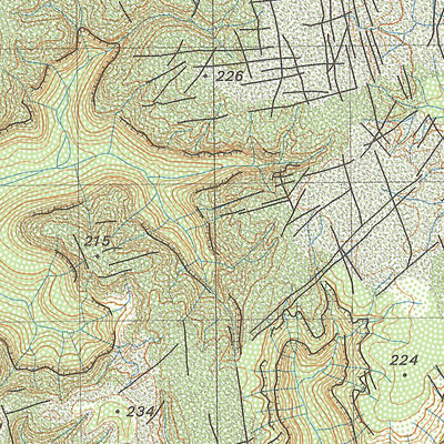 Geoscience Australia Sullivan Creek (5166-4) digital map