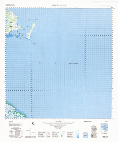 Geoscience Australia Sweers Island (6863) digital map